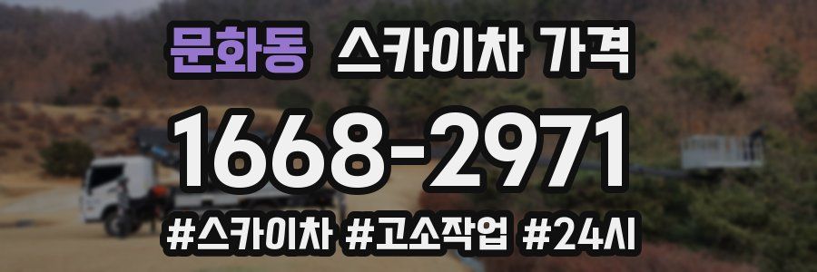 문화동 스카이차 가격