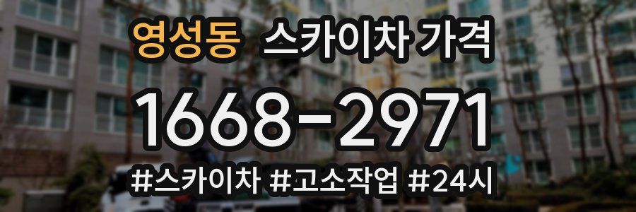 영성동 스카이차 가격