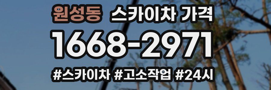 원성동 스카이차 가격