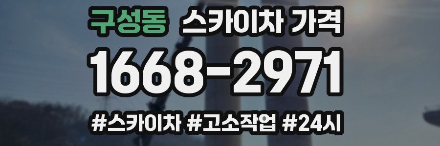 구성동 스카이차 가격