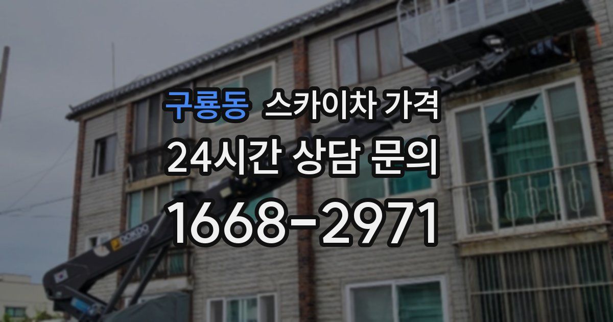 구룡동 스카이차 가격