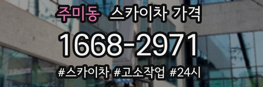 주미동 스카이차 가격