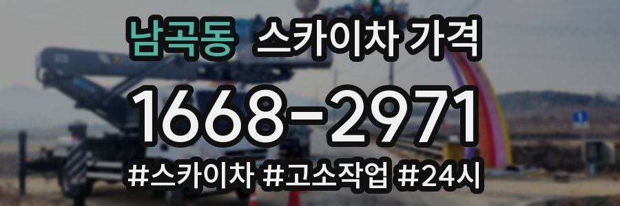 남곡동 스카이차 가격