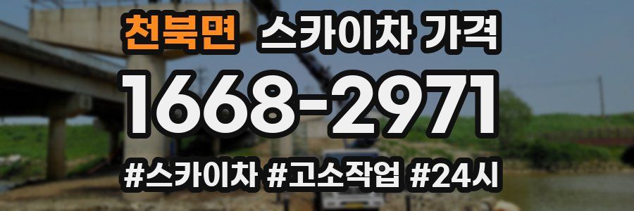 천북면 스카이차 가격