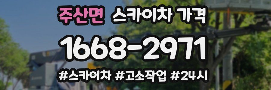 주산면 스카이차 가격