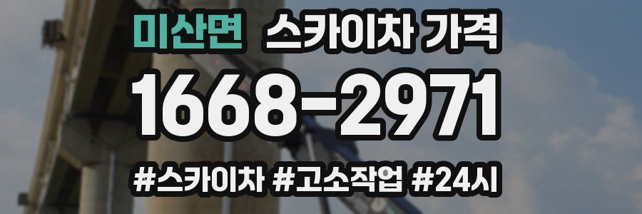 미산면 스카이차 가격