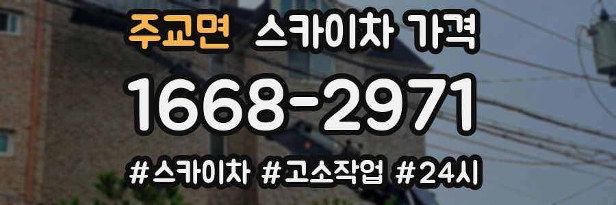 주교면 스카이차 가격