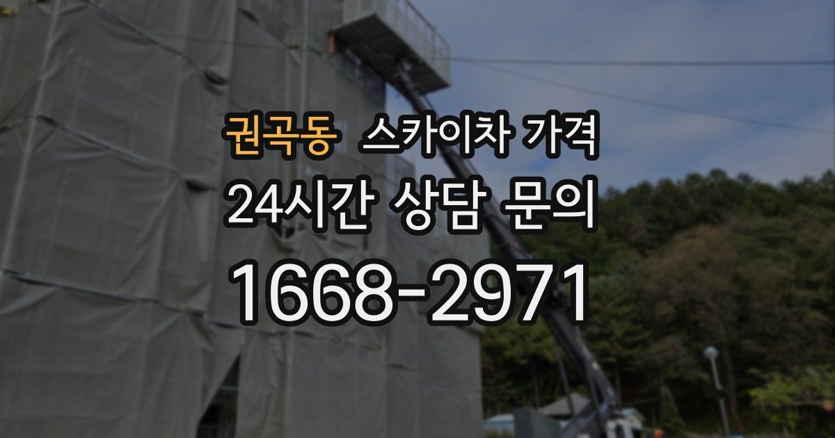 권곡동 스카이차 가격