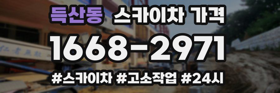 득산동 스카이차 가격