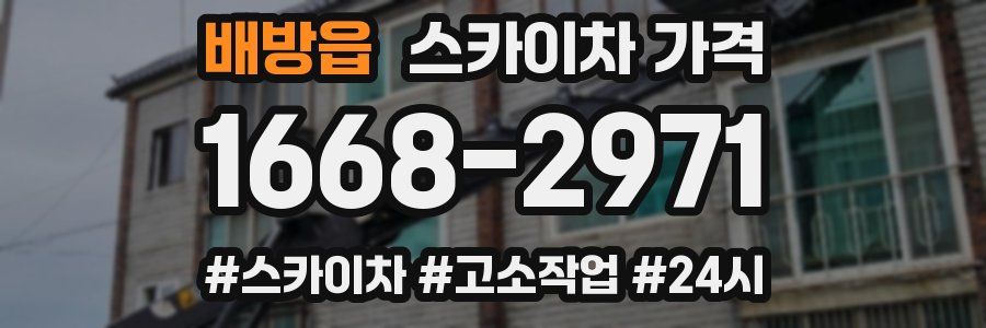 배방읍 스카이차 가격