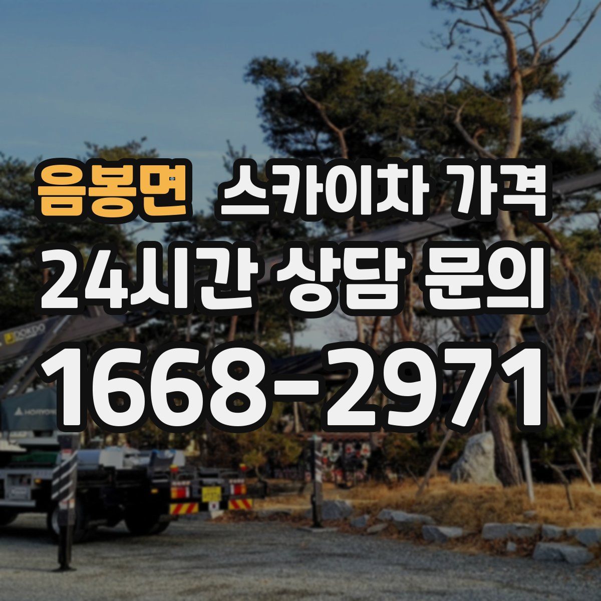 음봉면 스카이차 가격