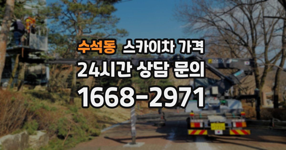 수석동 스카이차 가격