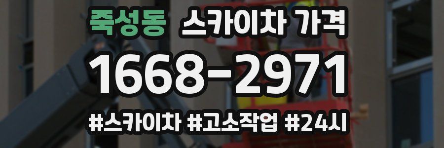 죽성동 스카이차 가격