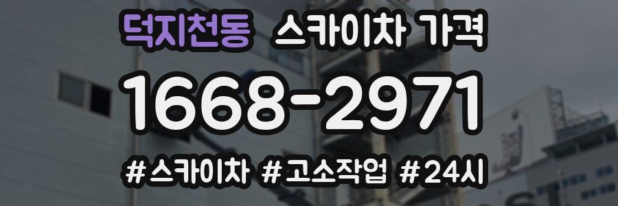 덕지천동 스카이차 가격