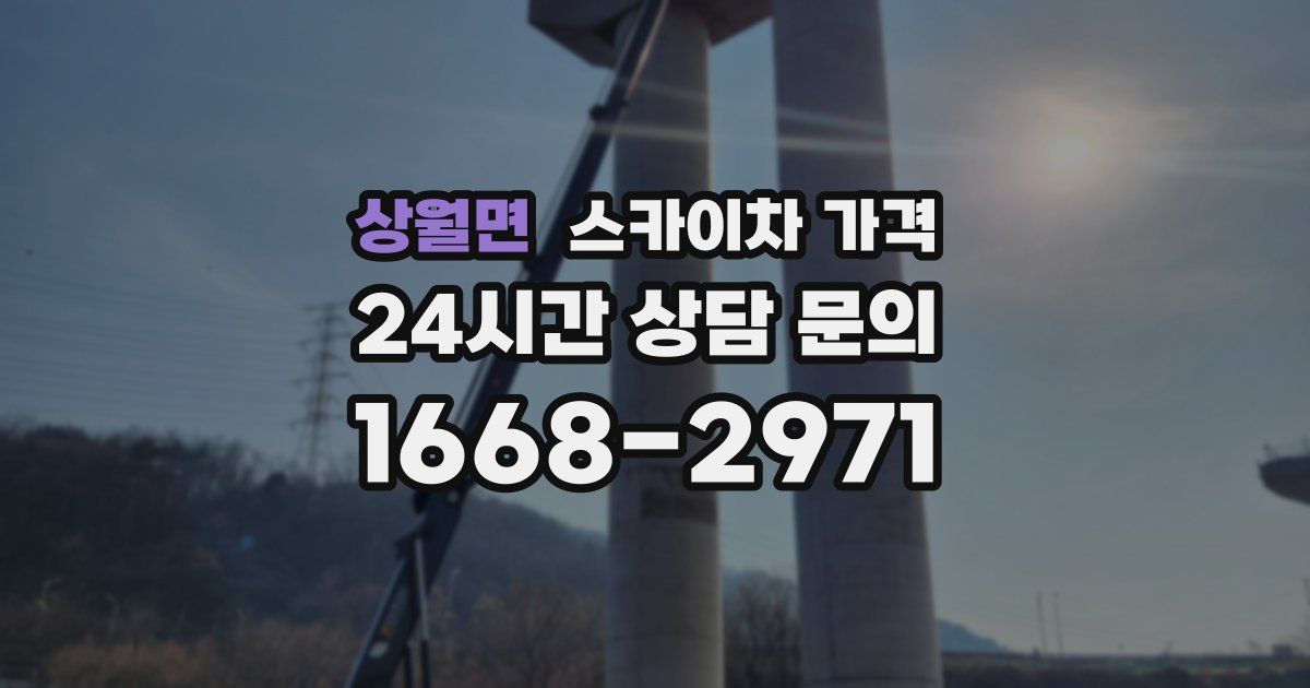 상월면 스카이차 가격