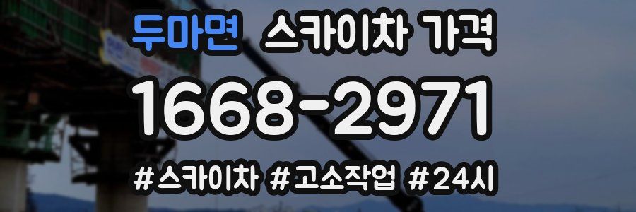 두마면 스카이차 가격