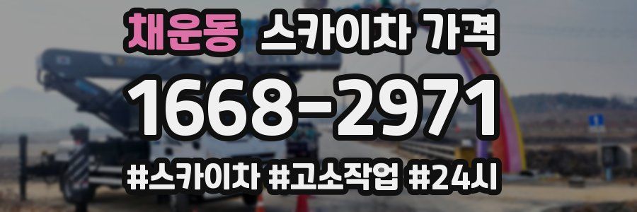 채운동 스카이차 가격