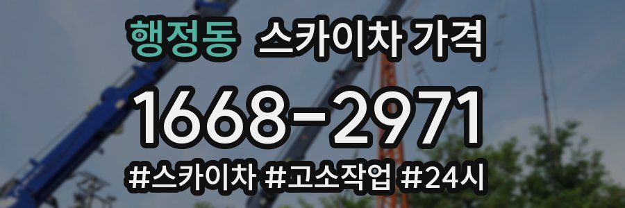 행정동 스카이차 가격