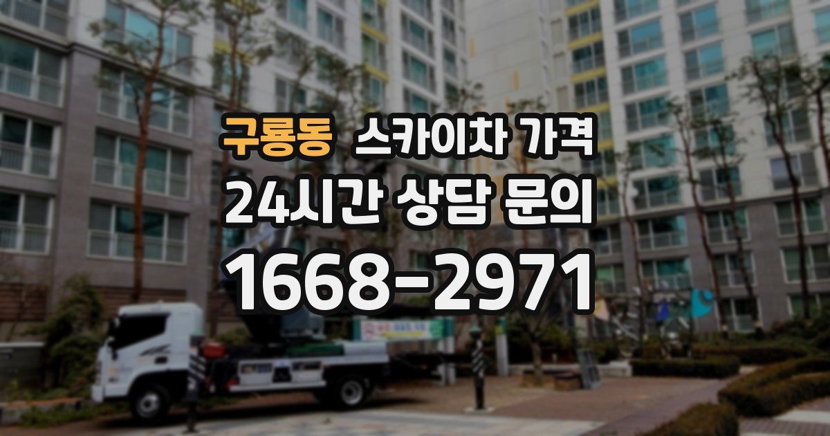 구룡동 스카이차 가격