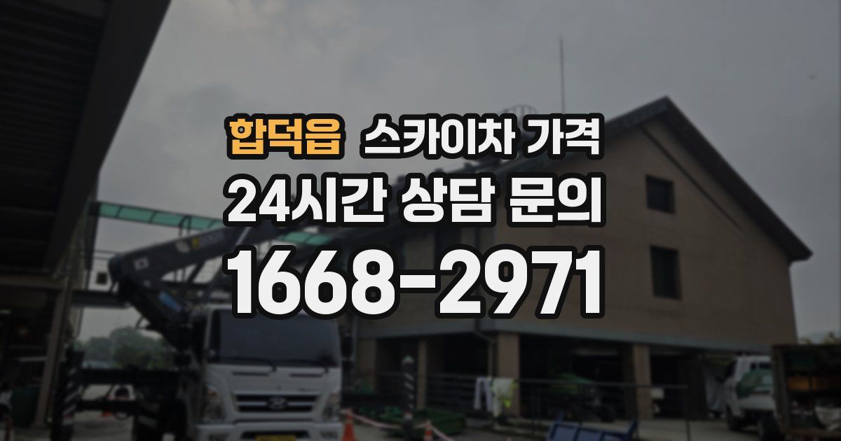 합덕읍 스카이차 가격