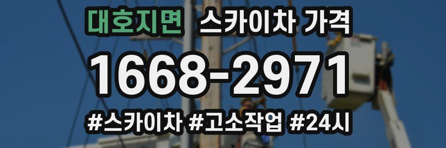 대호지면 스카이차 가격