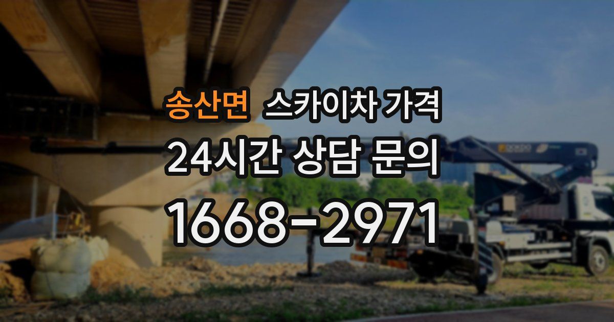 송산면 스카이차 가격