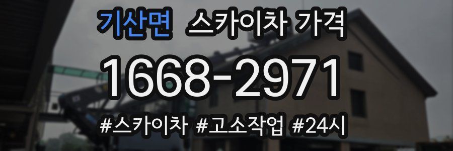 기산면 스카이차 가격