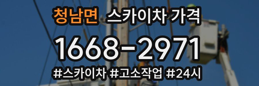 청남면 스카이차 가격