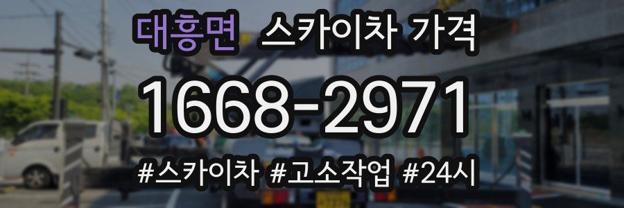 대흥면 스카이차 가격