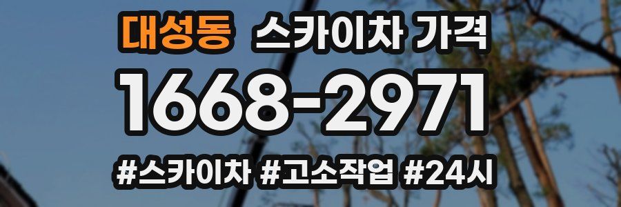 대성동 스카이차 가격