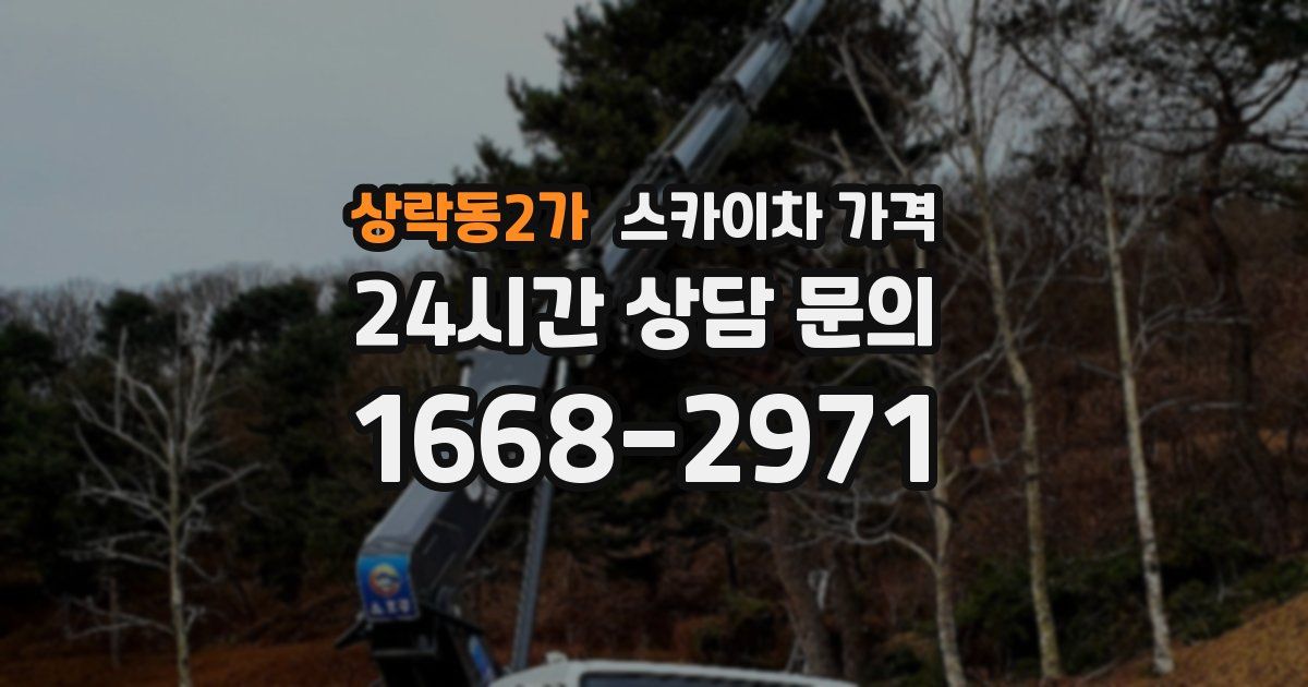 상락동2가 스카이차 가격