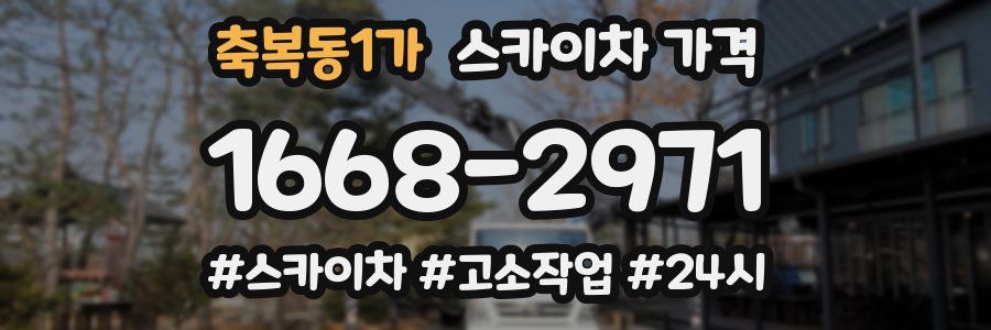 축복동1가 스카이차 가격