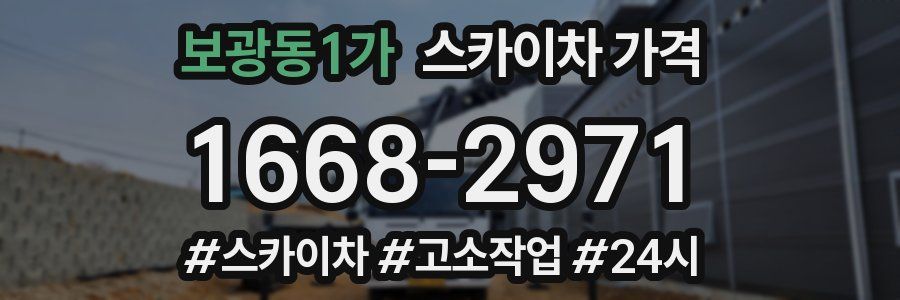 보광동1가 스카이차 가격