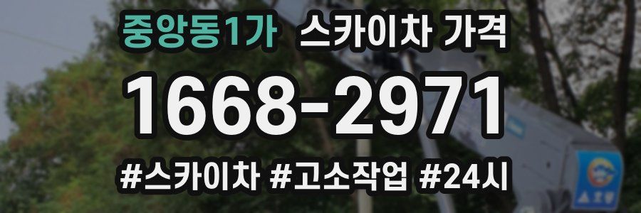 중앙동1가 스카이차 가격