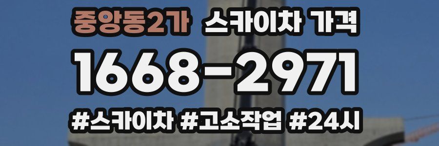 중앙동2가 스카이차 가격