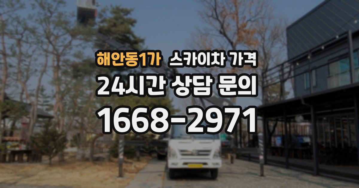 해안동1가 스카이차 가격