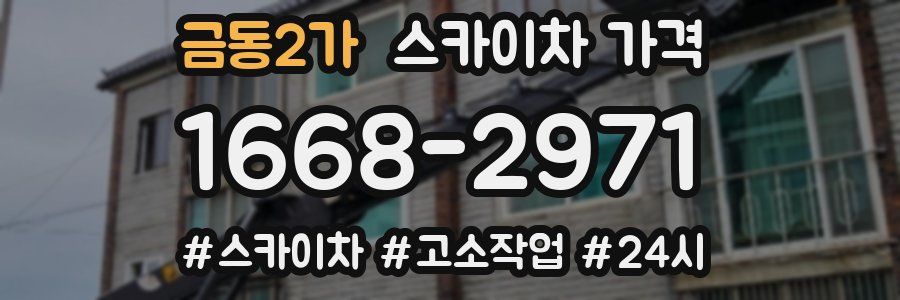 금동2가 스카이차 가격