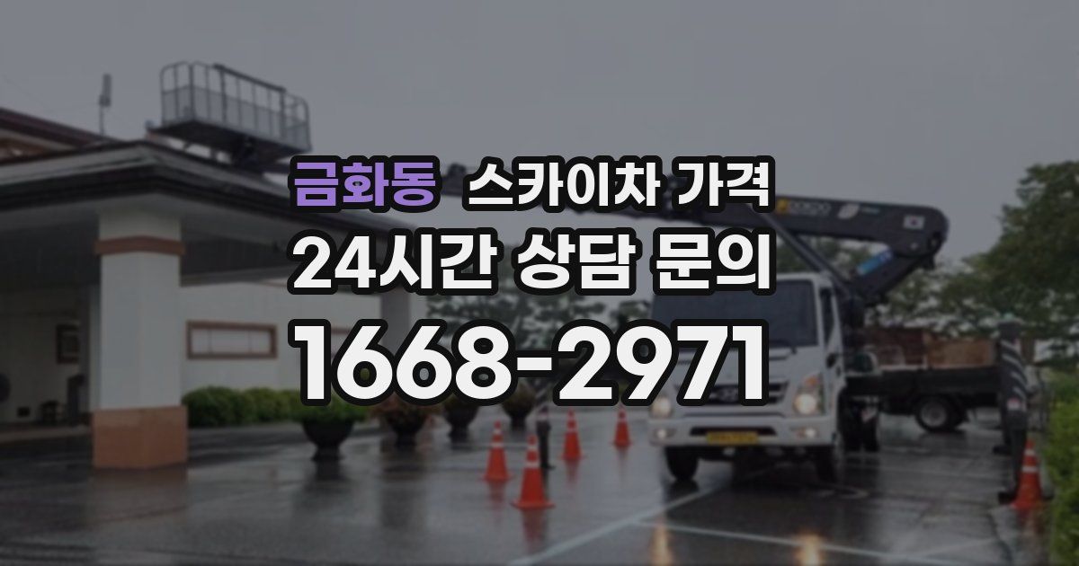 금화동 스카이차 가격