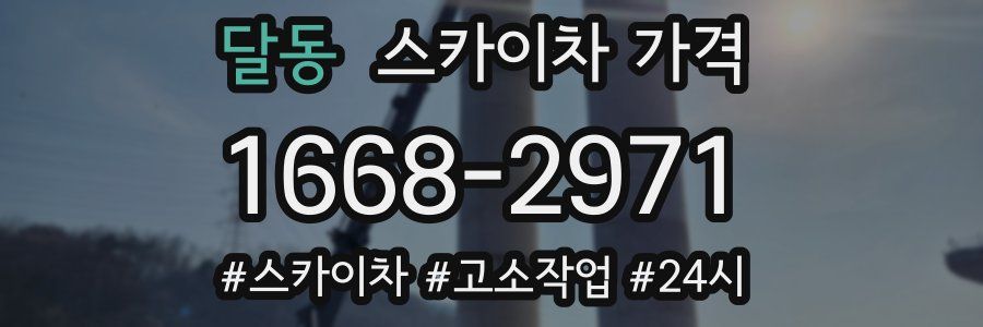 달동 스카이차 가격