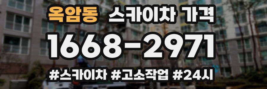 옥암동 스카이차 가격