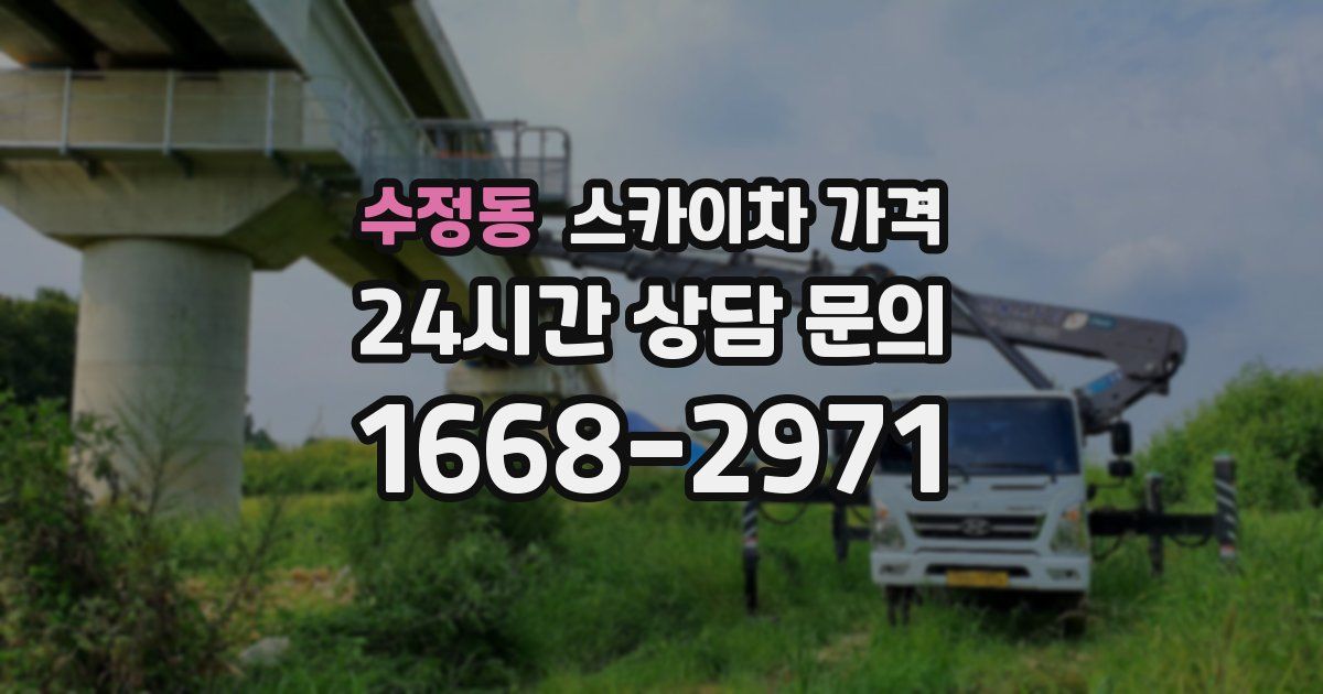 수정동 스카이차 가격