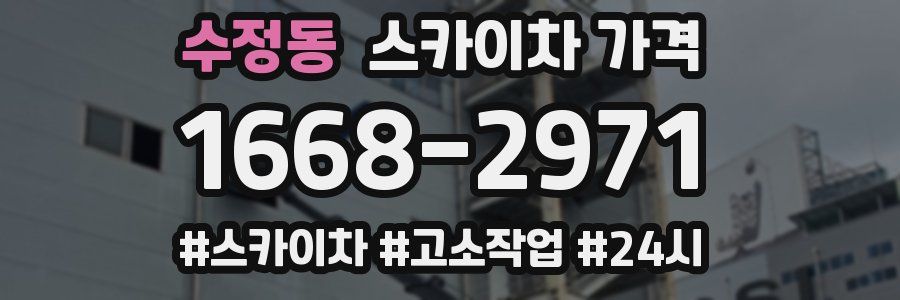 수정동 스카이차 가격