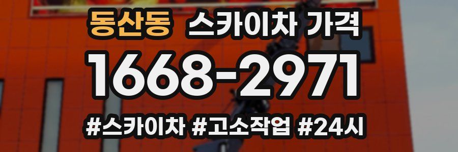 동산동 스카이차 가격