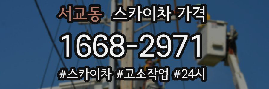 서교동 스카이차 가격