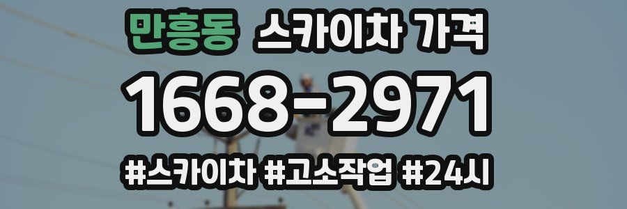 만흥동 스카이차 가격