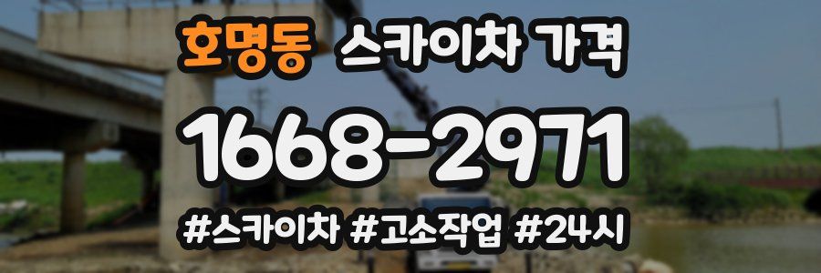 호명동 스카이차 가격