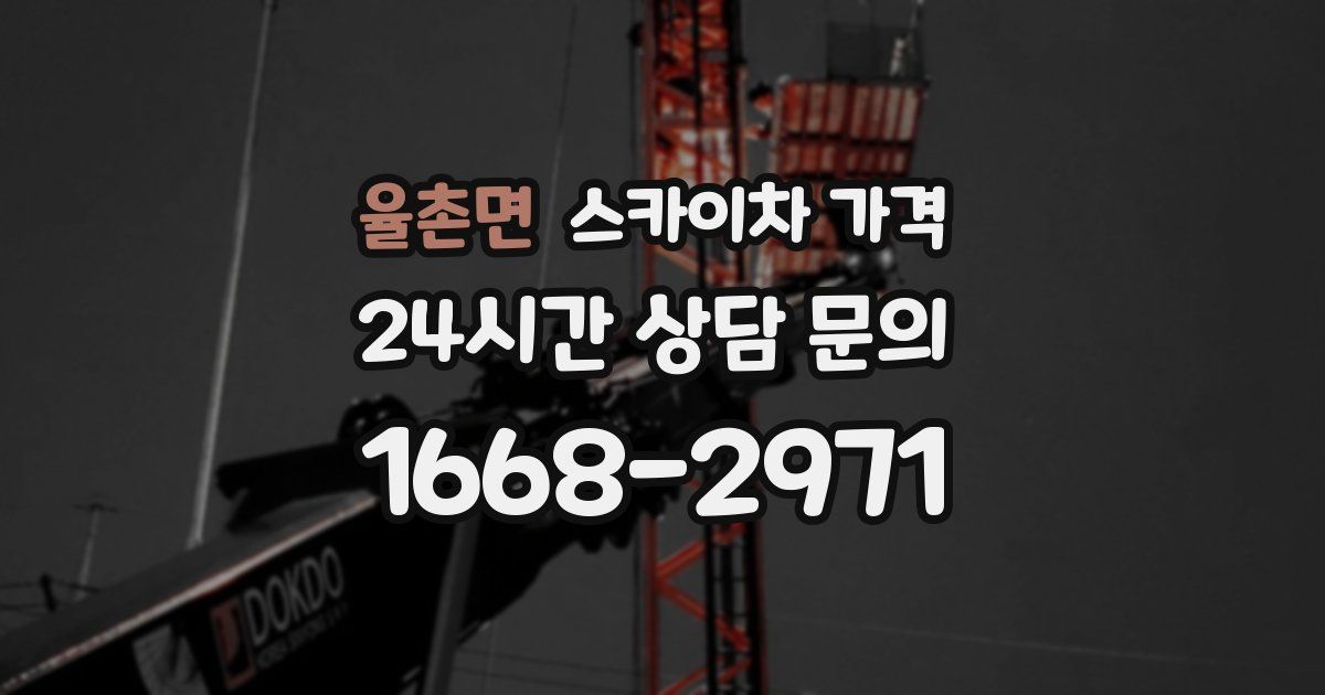 율촌면 스카이차 가격