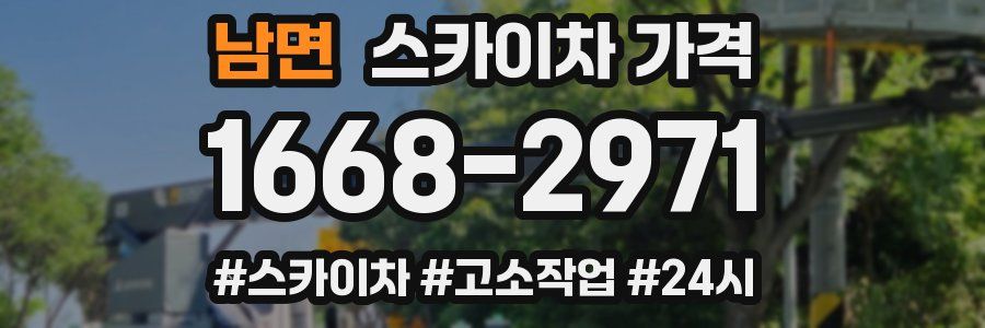 남면 스카이차 가격