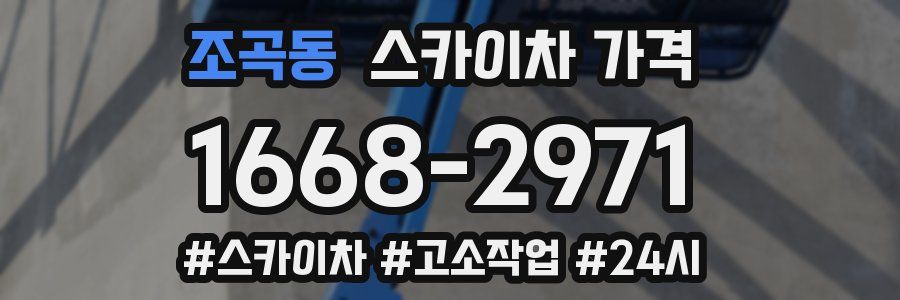 조곡동 스카이차 가격