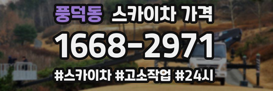 풍덕동 스카이차 가격